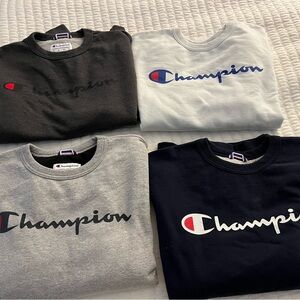 Men’s Champion sweatshirts selling all 4 together as a bundle